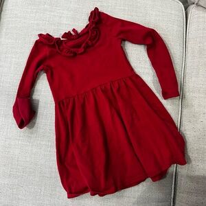 The Children's Place Vibrant Red Ruffle Dress